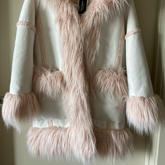 Juicy Couture Long Faux Coat - Picture 2 of 7
